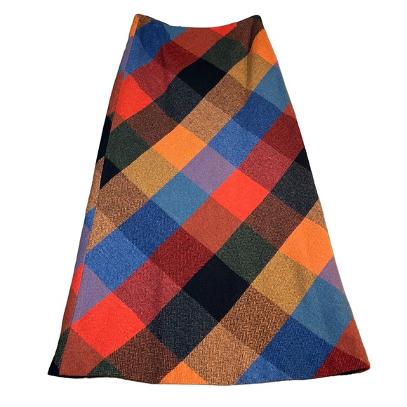 L.L. Bean Dresses & Skirts - LL Bean wool maxi skirt plaid